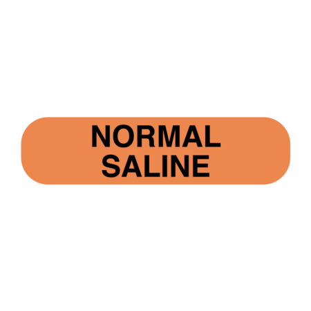 NEVS Normal Saline 5/16" x 1-1/4" Flr Orange w/Black N-2544